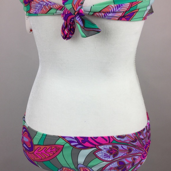 Raisins Bikini Medium Purple Green Floral - Picture 5 of 7